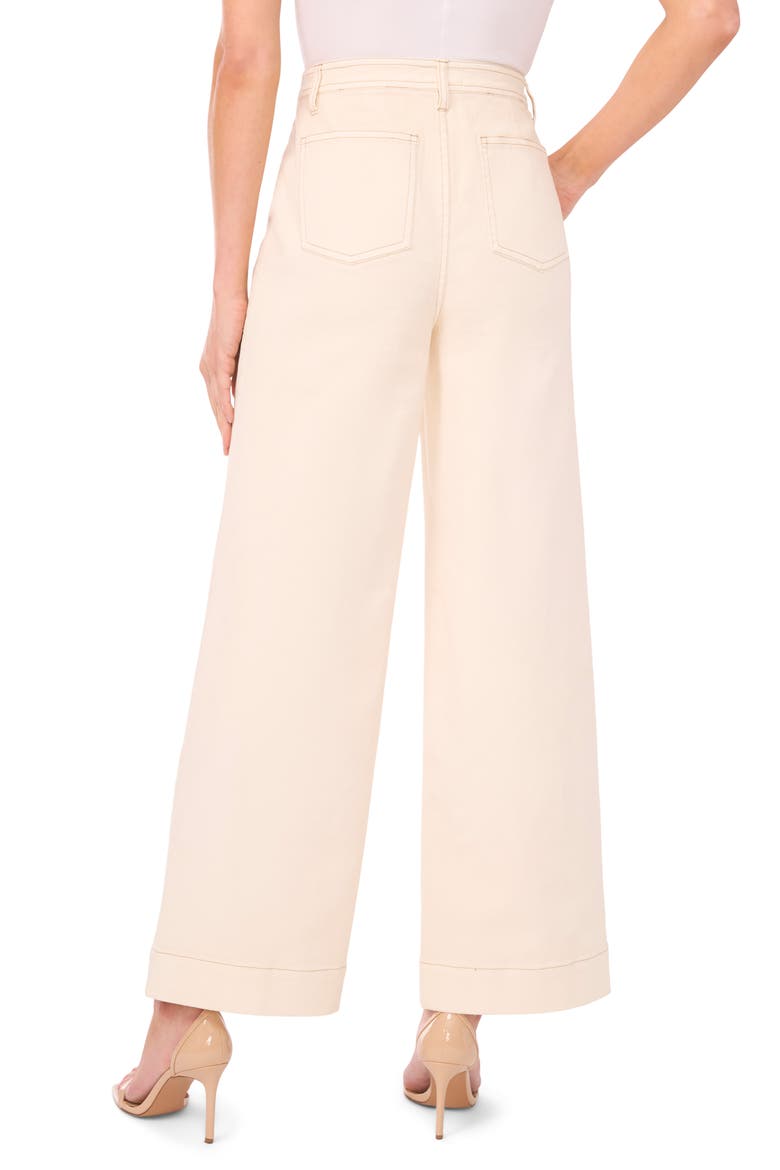 Wide Leg Jeans, Alternate, color, SOFT VANILLA