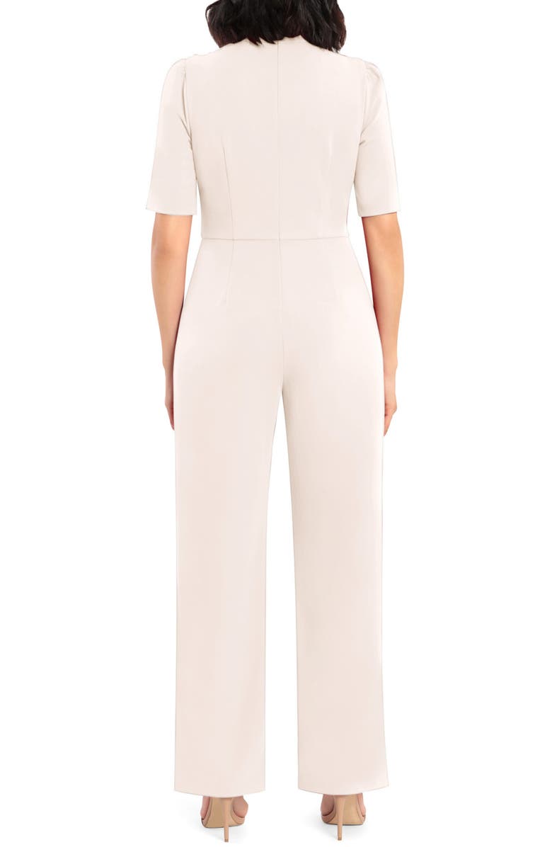 Donna Morgan Mock Neck Short Sleeve Jumpsuit, Alternate, color,