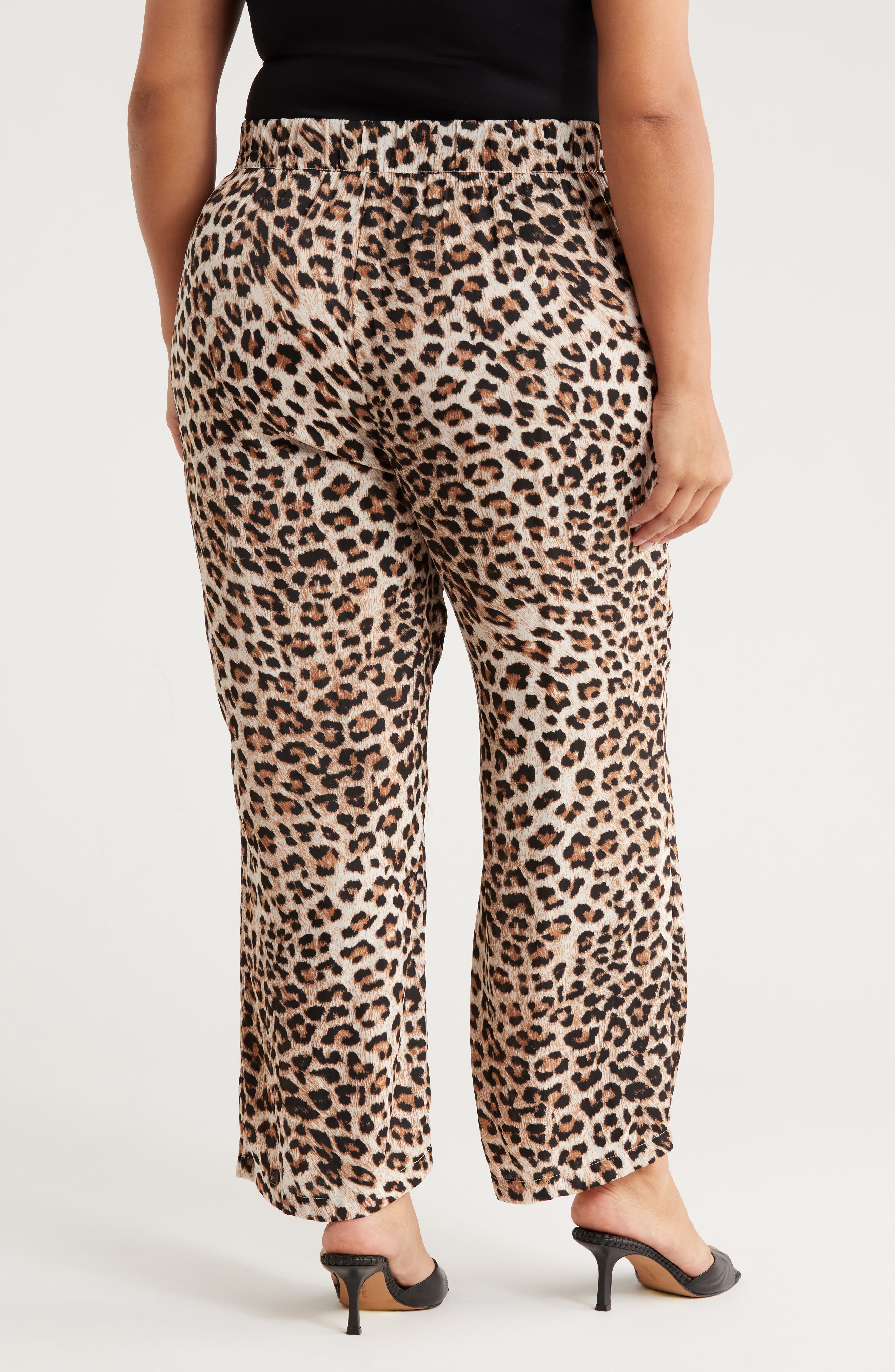 Print Wide Leg Pants - image 2