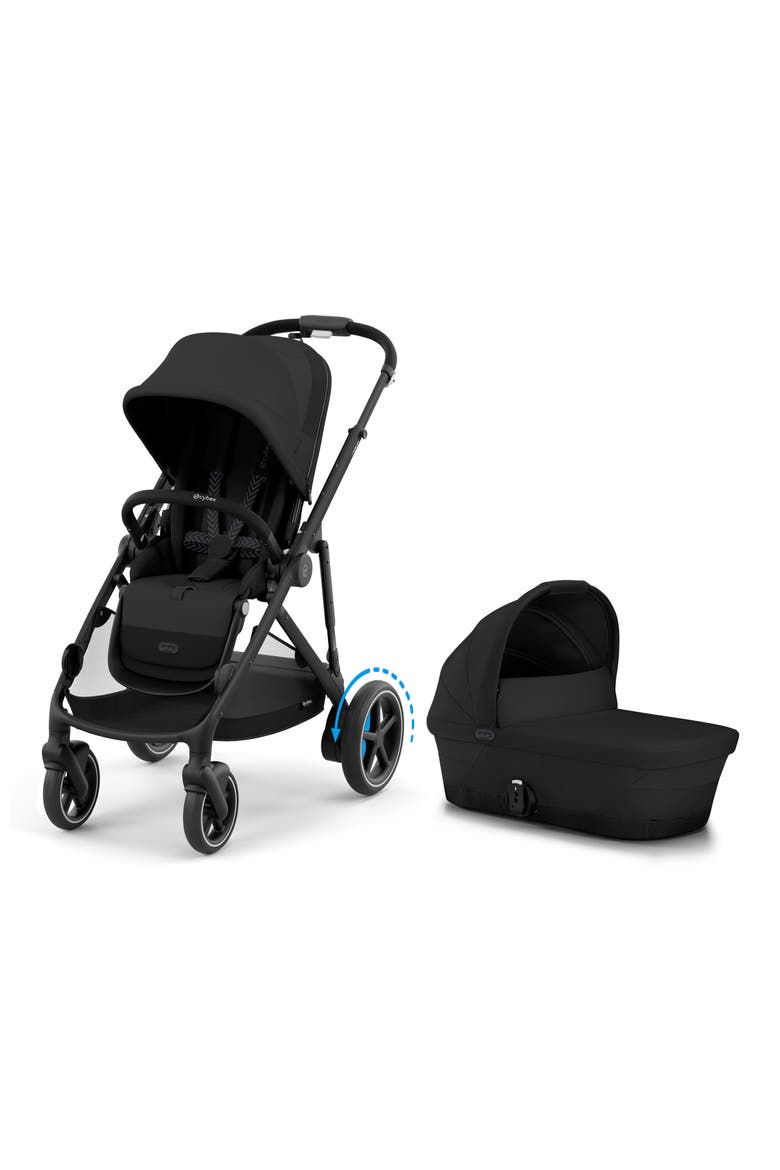 eGazelle S Strolle & eGazelle Cot Travel System, Main, color, MOON BLACK