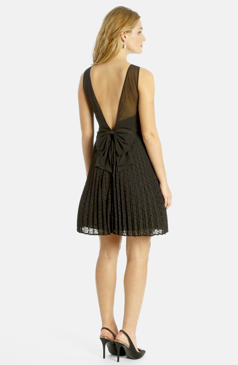 LABEL by five twelve Laser Cut Pleated Dress, Alternate, color, 