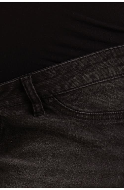 Seraphine Over The Bump Slim Fit Maternity Jeans In Black