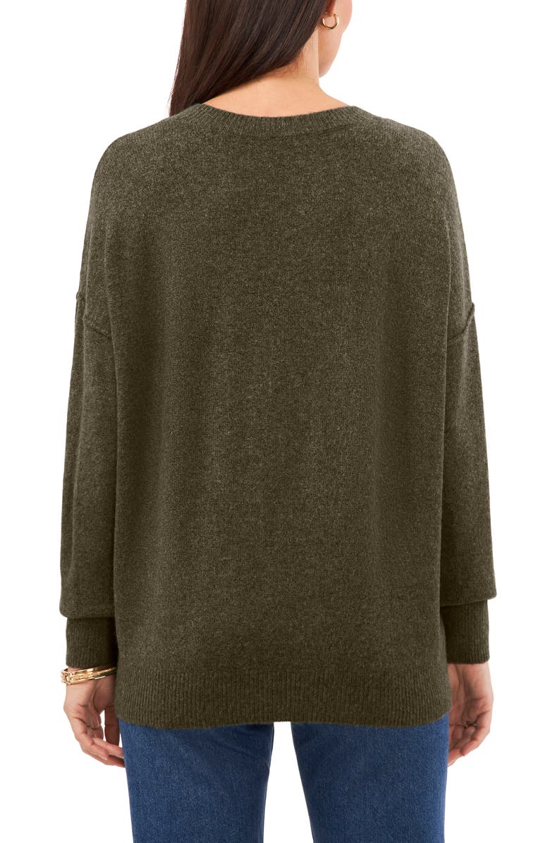 Vince Camuto Center Seam Crewneck Sweater, Alternate, color, 