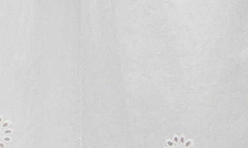 Michael Stars Grace Embroidered Eyelet Cotton Midi Skirt