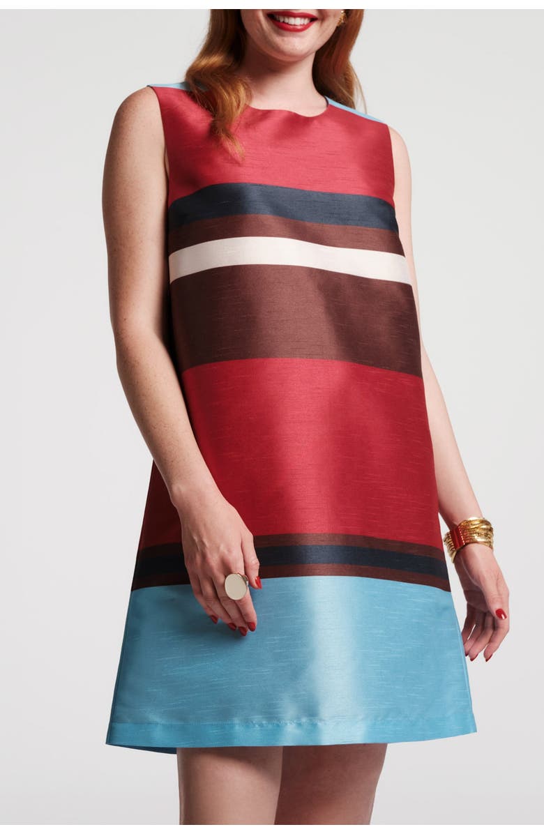 Frances Valentine Sylvie Shift Dress, Main, color, Red/Blue/Multi