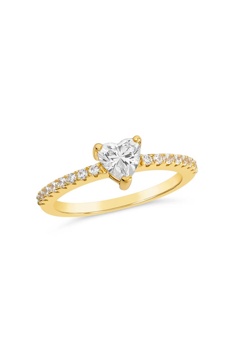 Anna Zuckerman [DISCONTINUED] Dainty Heart Ring, Main, color, Yellow Gold