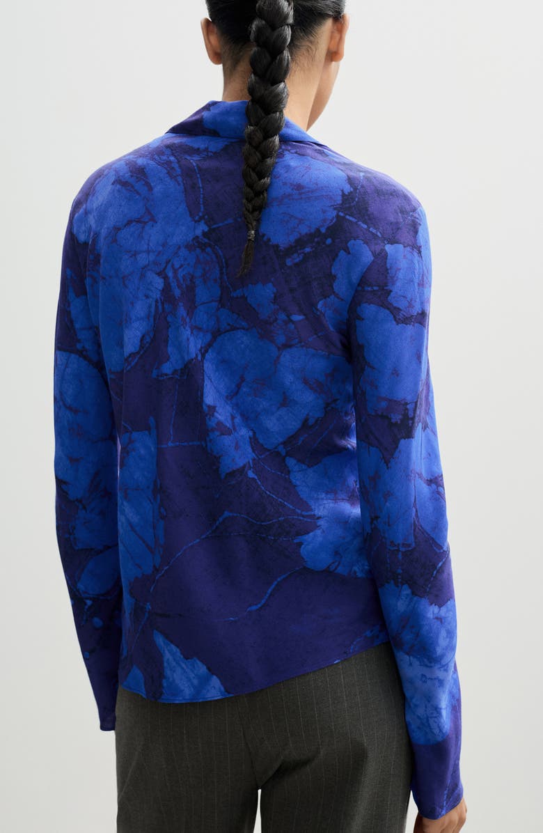 MANGO Floral Print Button-Up Shirt, Alternate, color, 