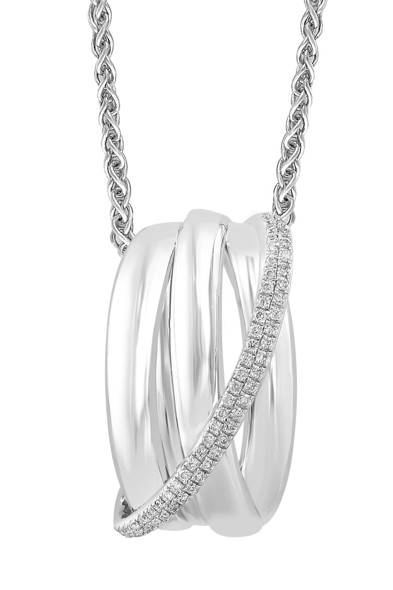 Diamond Pendant Necklace - 0.22ct., Alternate, color, WHITE