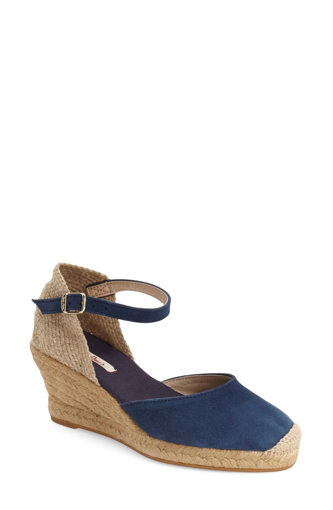 Toni Pons Lloret-5 Espadrille Wedge Sandal, Main, color, Navy Suede
