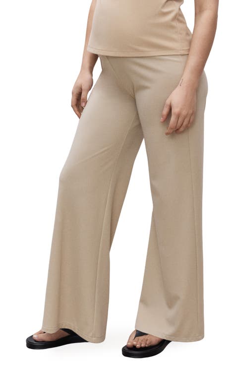 Fine Knit Wide Leg Maternity Pants