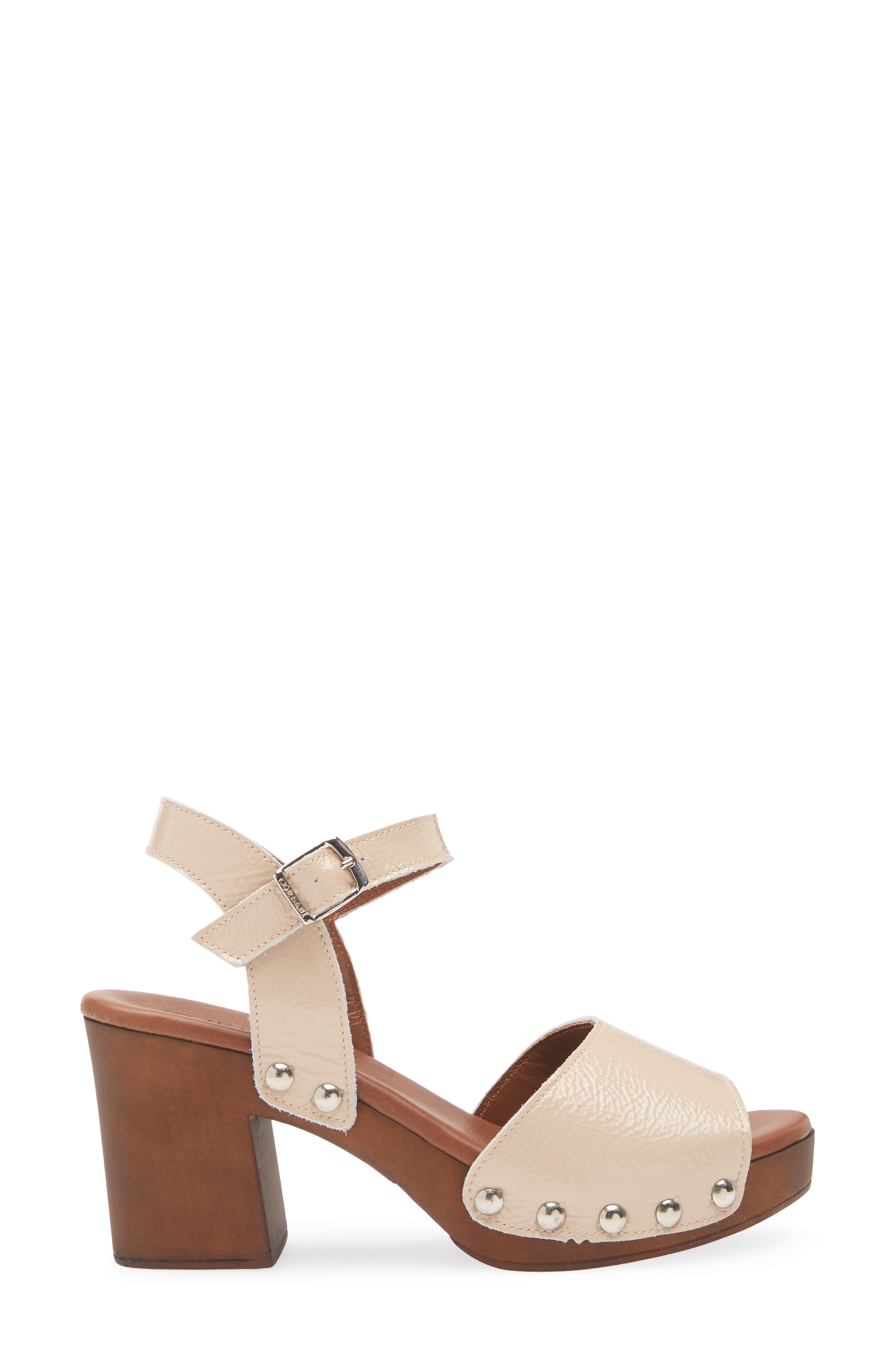 Cordani Willa Platform Sandal, Alternate, color, Beige Patent