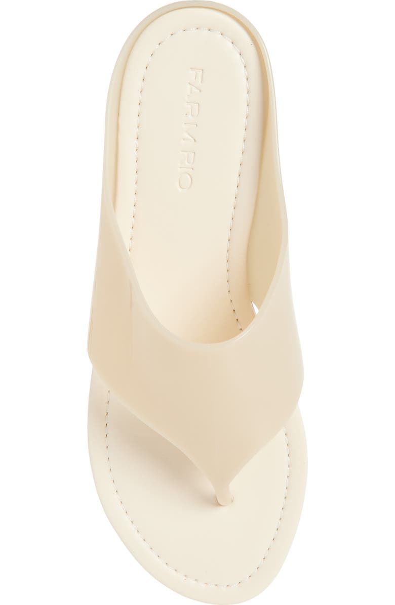 FARM Rio Jelly Flat Flip Flop, Alternate, color, Crystal