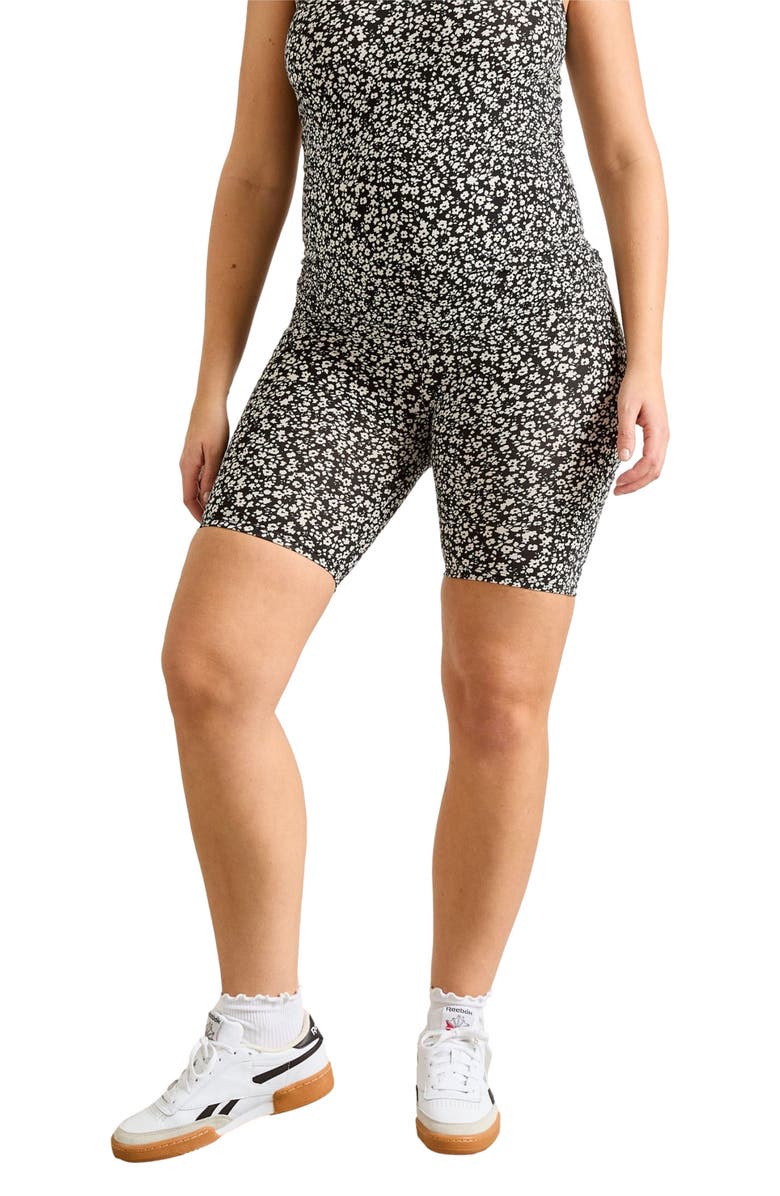 HATCH Collection The Ultimate Before, During 
After Bike Short, Main, color, Abstract Floral