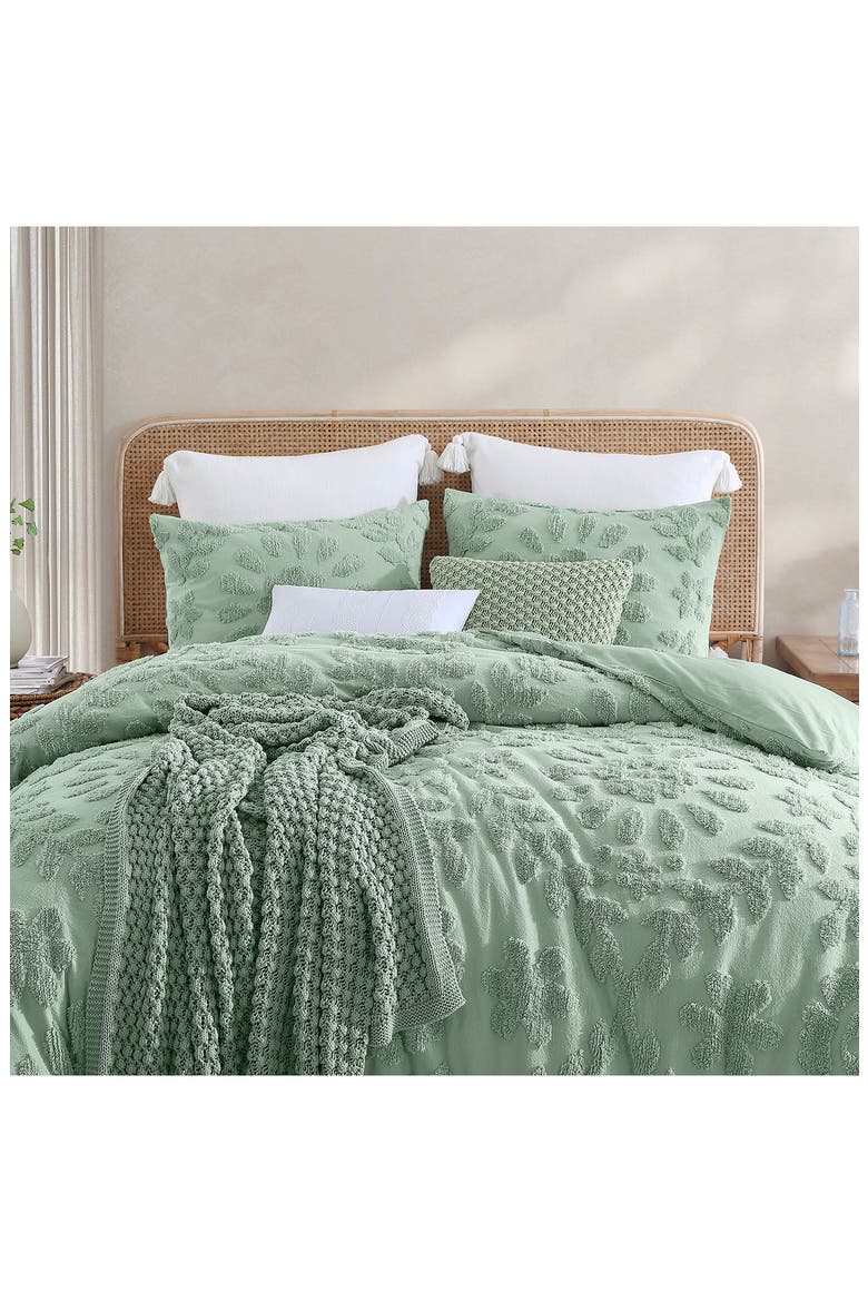 Crochet Knit Cotton Throw Blanket, Alternate, color, SAGE