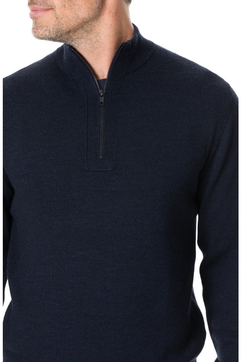 Junction Traceable Wool Quarter Zip Sweater, Alternate, color, TWILIGHT