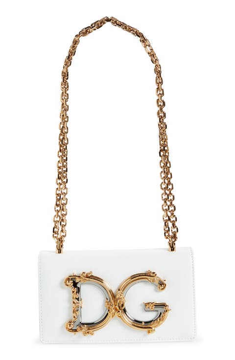 Girls Logo Leather Phone Crossbody Bag