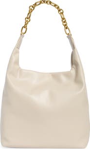 BCBG Chain Faux Leather Hobo