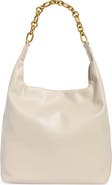 BCBG Chain Faux Leather Hobo