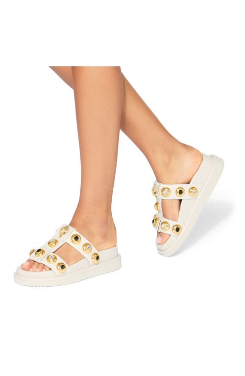 Kurt Geiger Leather Croc-embossed Orson Sandals In Multi