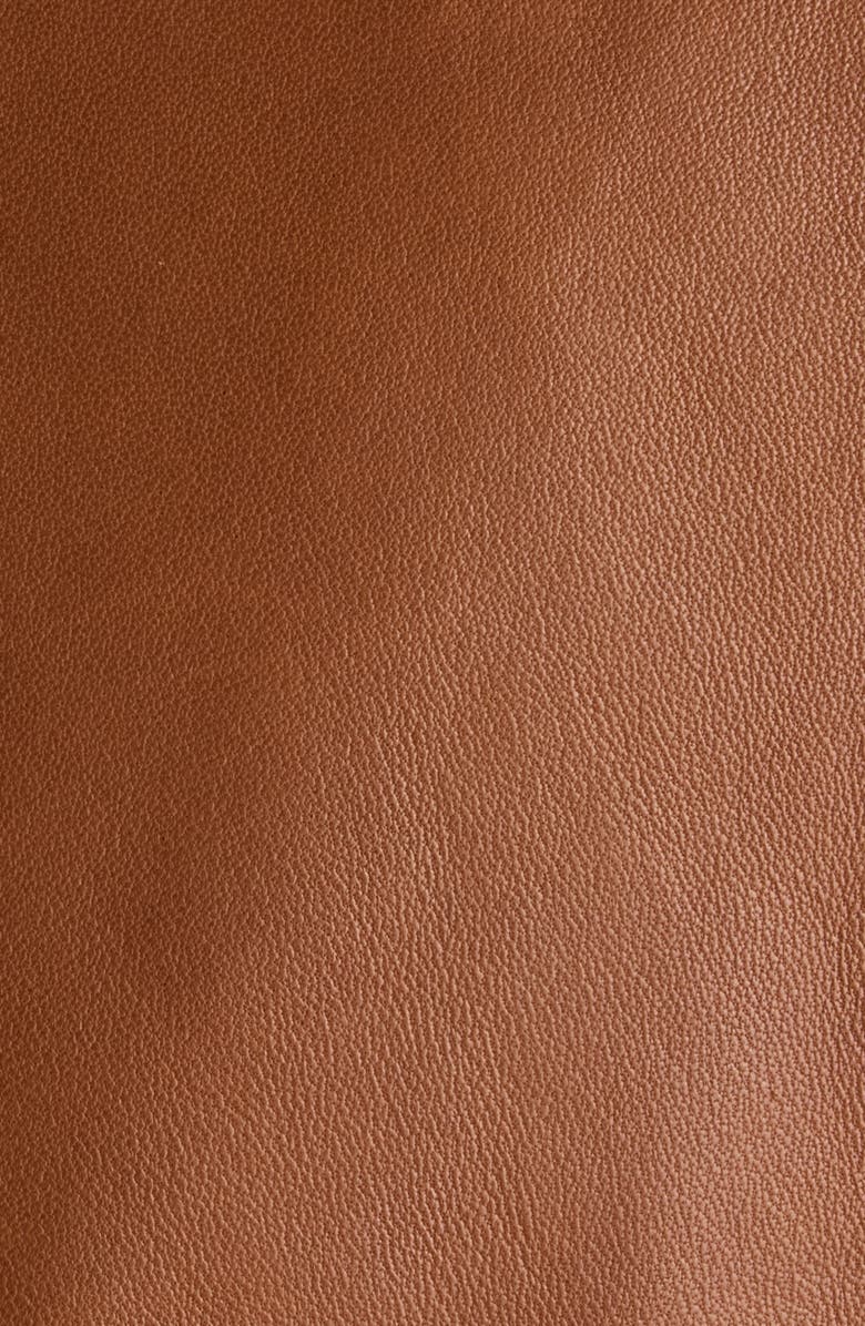 Acne Studios Lorassino Lambskin Leather Jacket, Alternate, color, Cognac Brown