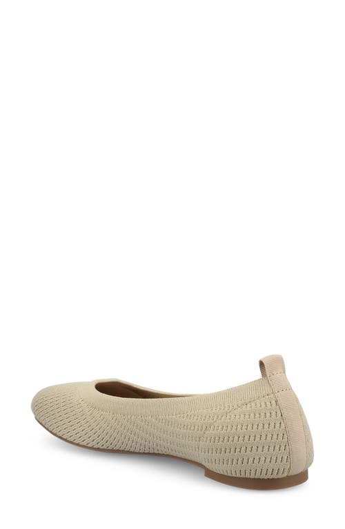 Shop Journee Collection Tru Comfort Foam Maryann Flat In Taupe