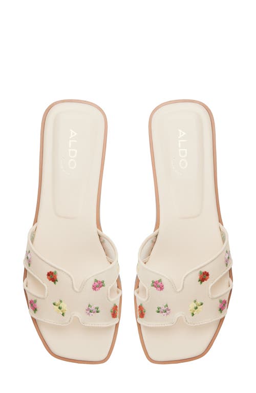 Aldo Itsandal Slide Sandal In White