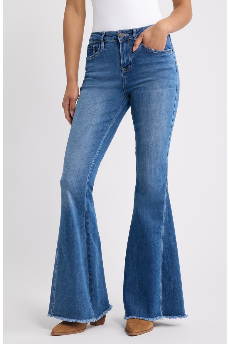 Gigi High Waist Flare Jeans, Main, color, M11 - MEDIUM WASH