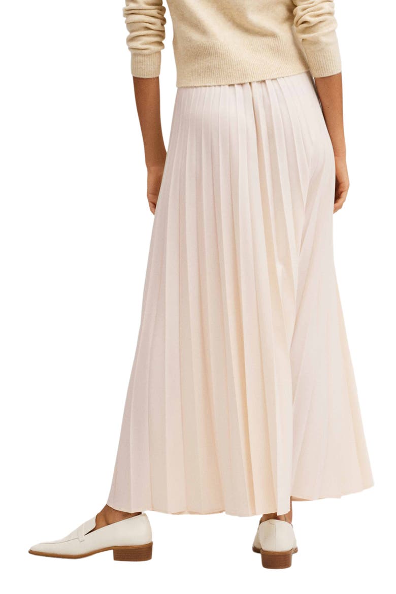 Pleated Maxi Skirt, Alternate, color, LIGHT BEIGE