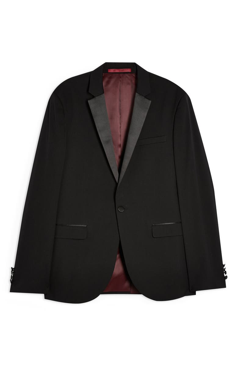 Topman Skinny Tux Jacket, Alternate, color, 