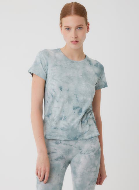 Stretch Organic Cotton Short Sleeve Crewneck