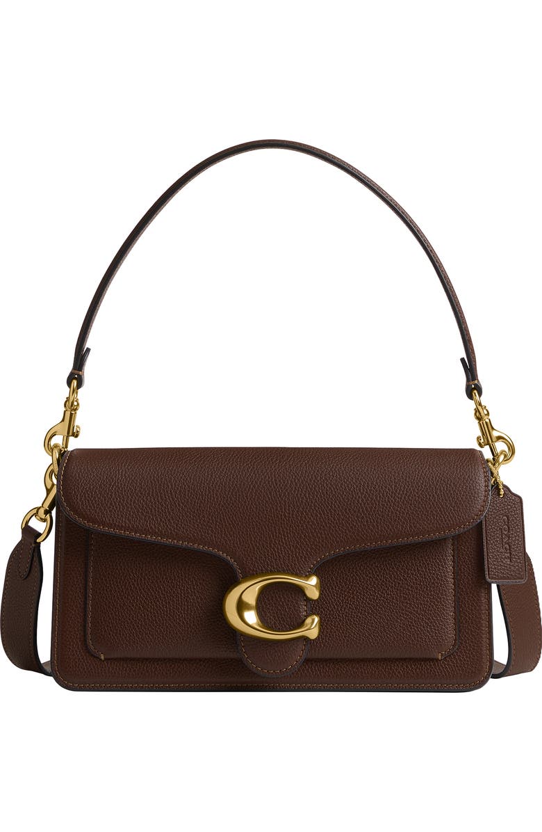COACH Tabby 26 Leather Shoulder Bag, Main, color, Maple