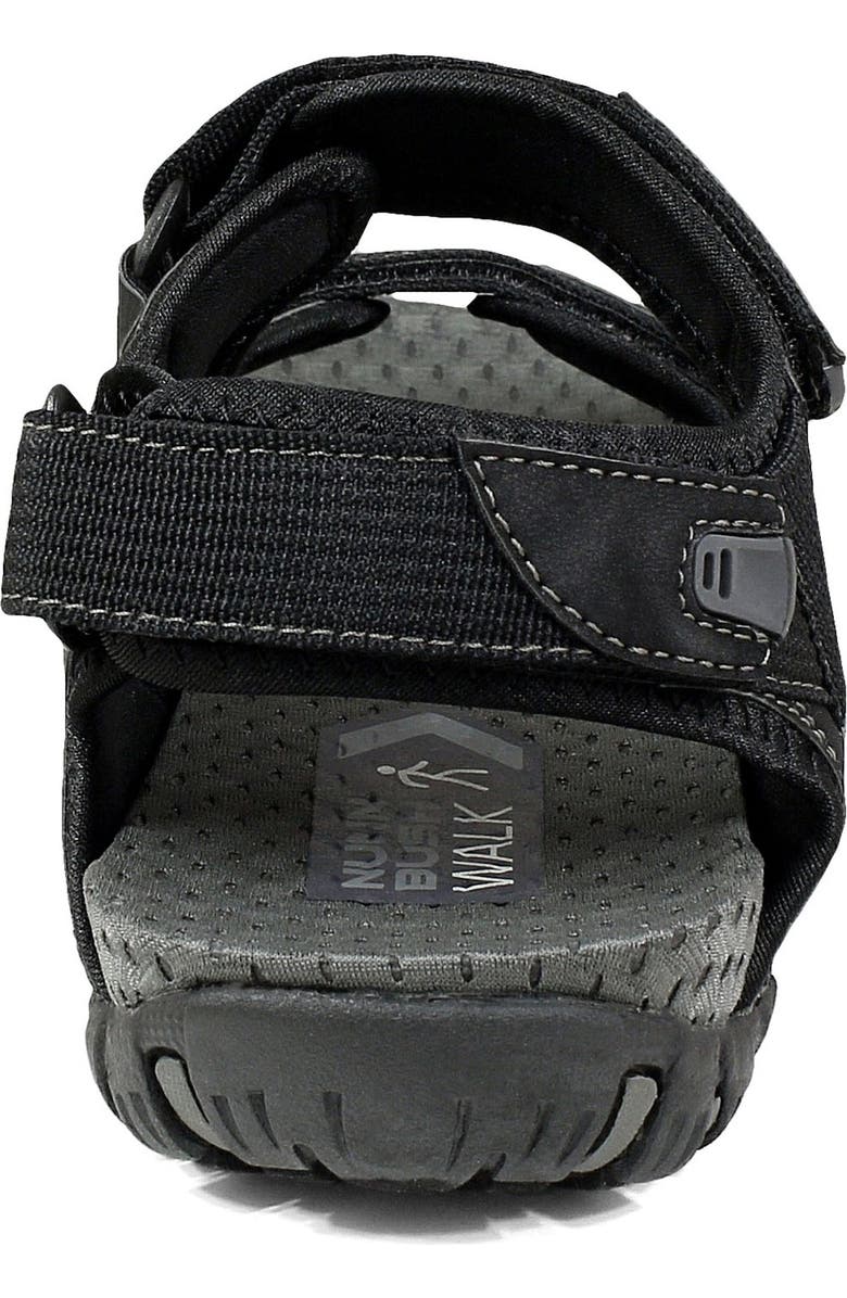 NUNN BUSH Rio Bravo Open Toe River Sandal - Wide Width Available, Alternate, color, Black