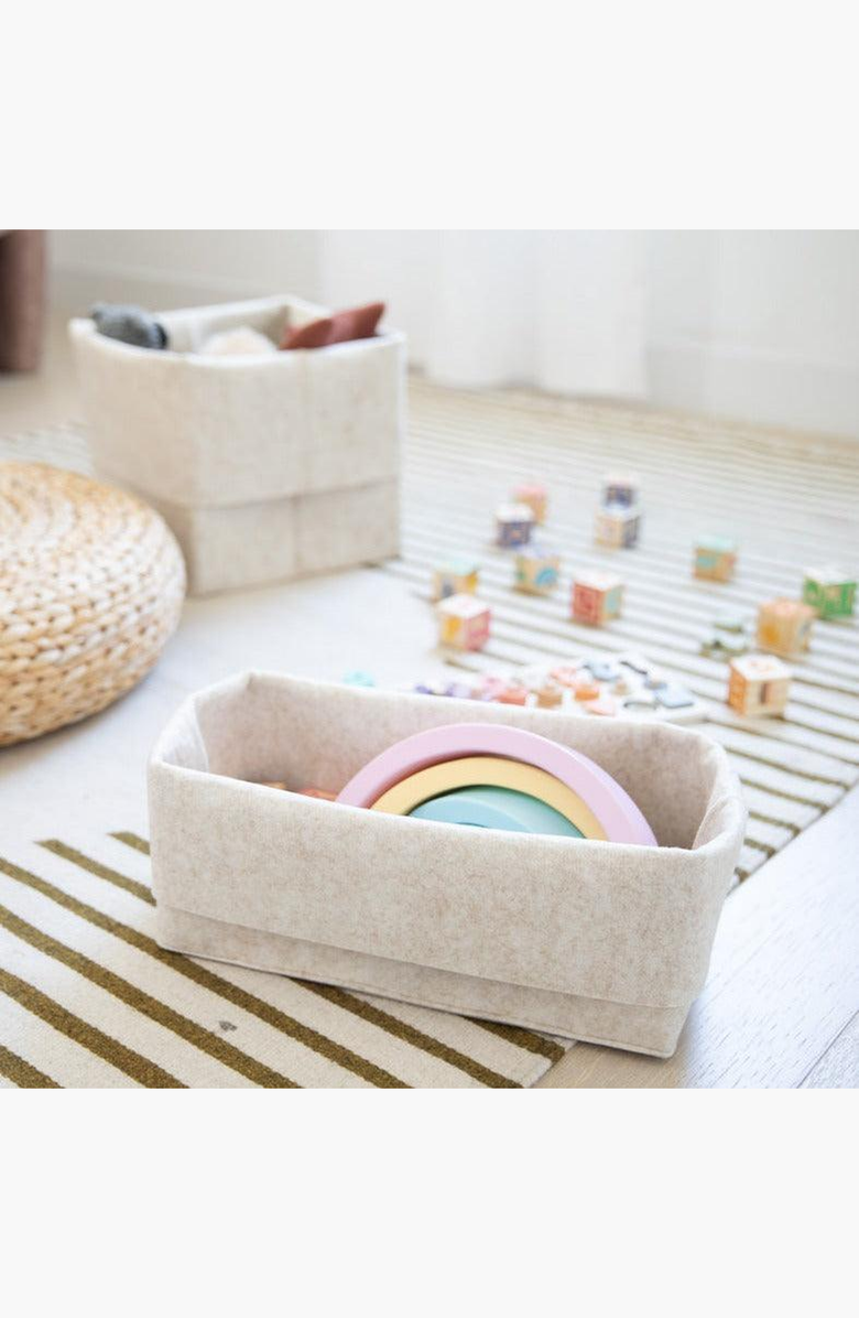 SortJoy The Flex Bin - Small, Alternate, color, Stone - Set Of 3