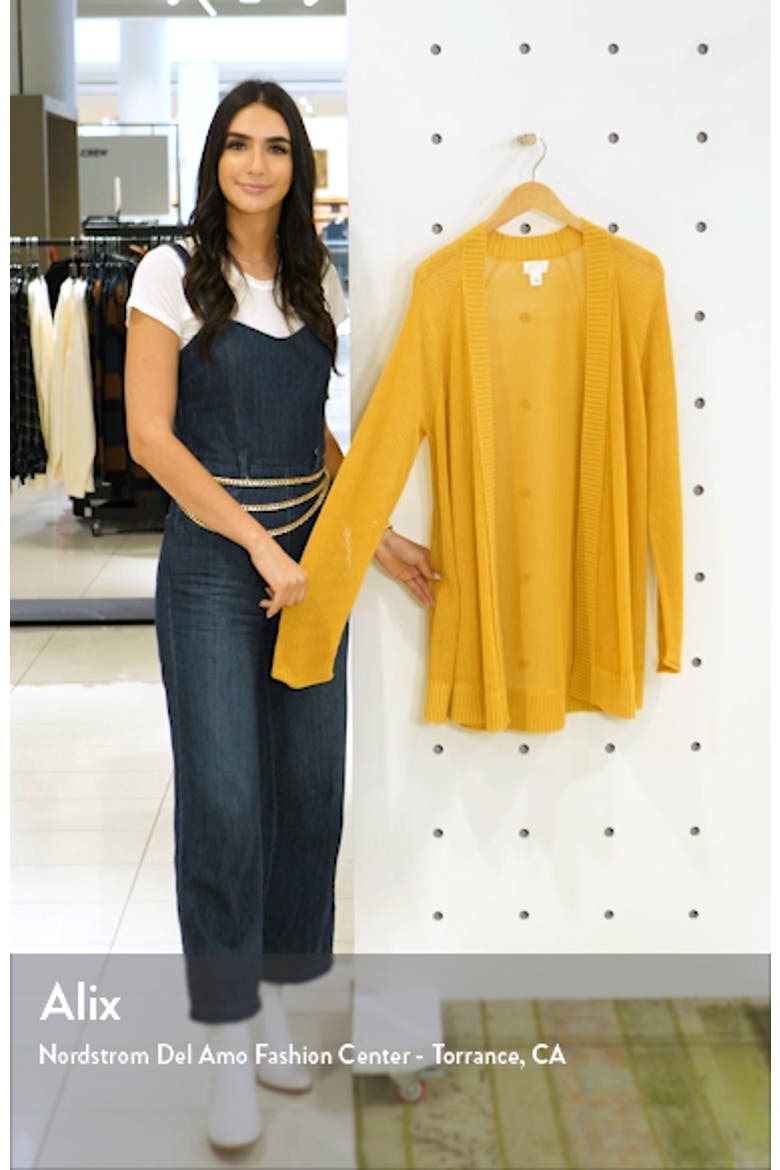 Open Cotton Blend Cardigan video