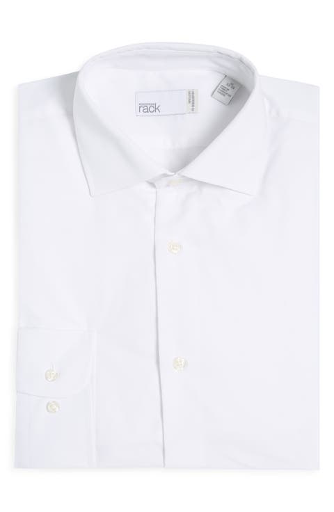 Traditional Fit Button-Up Dress Shirt