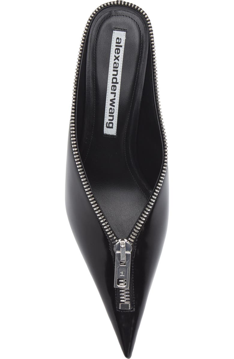 Alexander Wang Akila Zip Pointed Toe Mule Pump, Alternate, color, Black