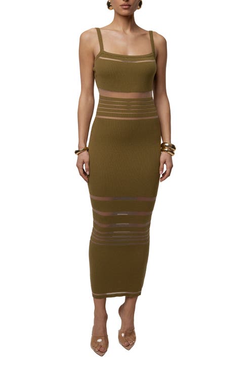 Striped Rib Knit Dress