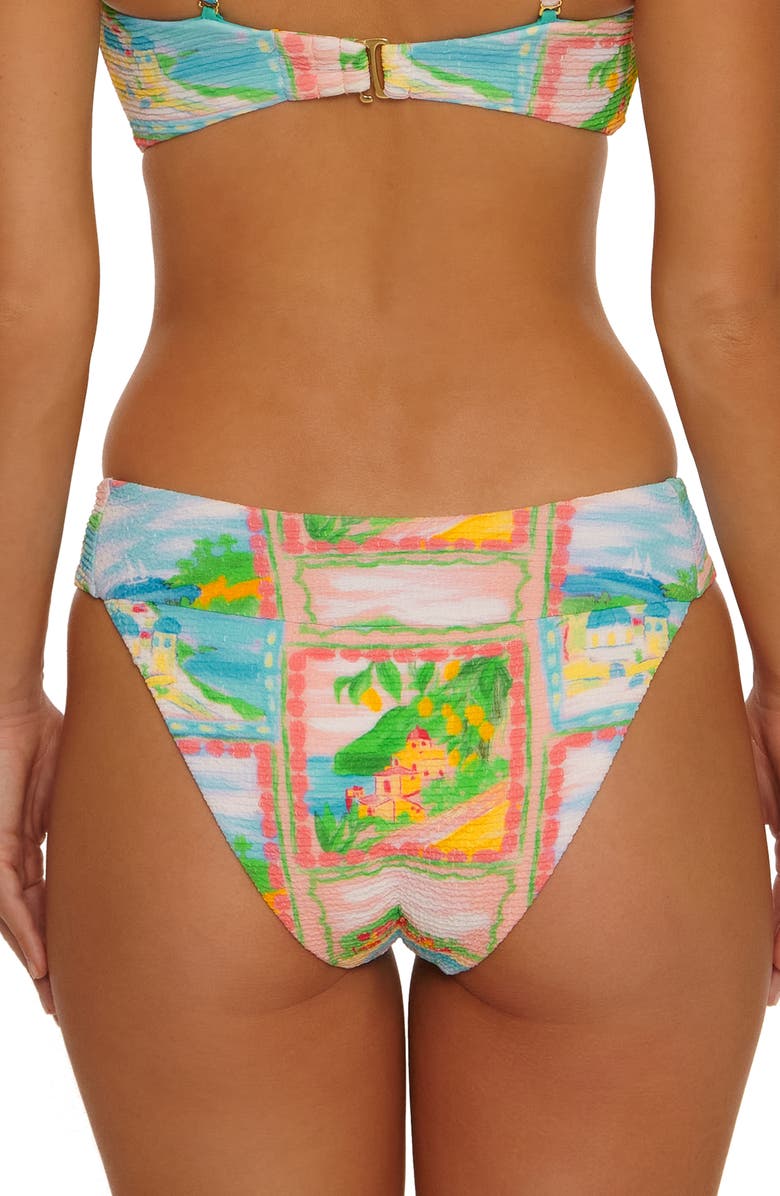 Isabella Rose Corfu Maui Bikini Bottoms, Alternate, color, Aqua Multi