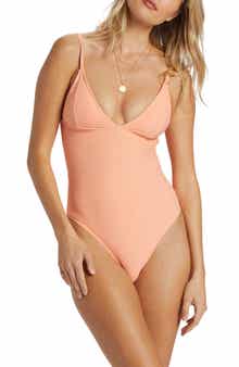 Billabong Tanlines Sage Cutout One-Piece Swimsuit