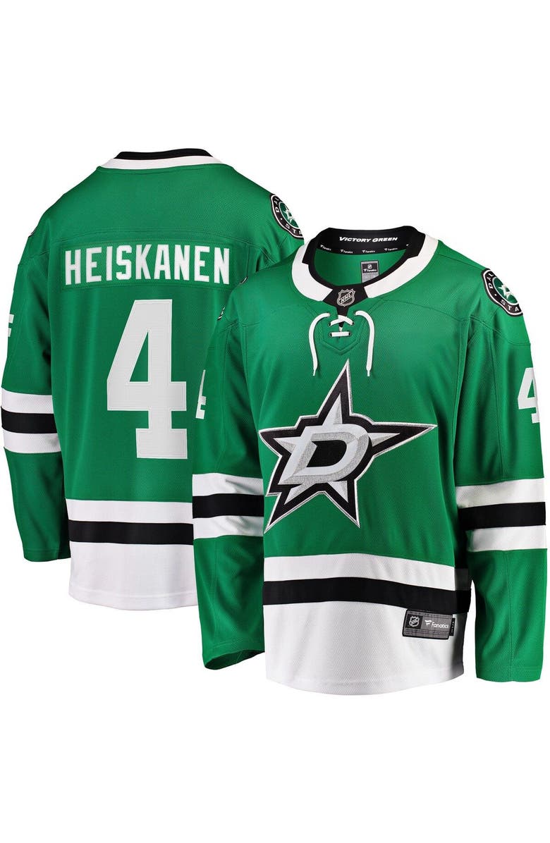 FANATICS Men's Fanatics Branded Miro Heiskanen Kelly Green Dallas Stars Home Premier Breakaway Player Jersey, Main, color, Kelly Green