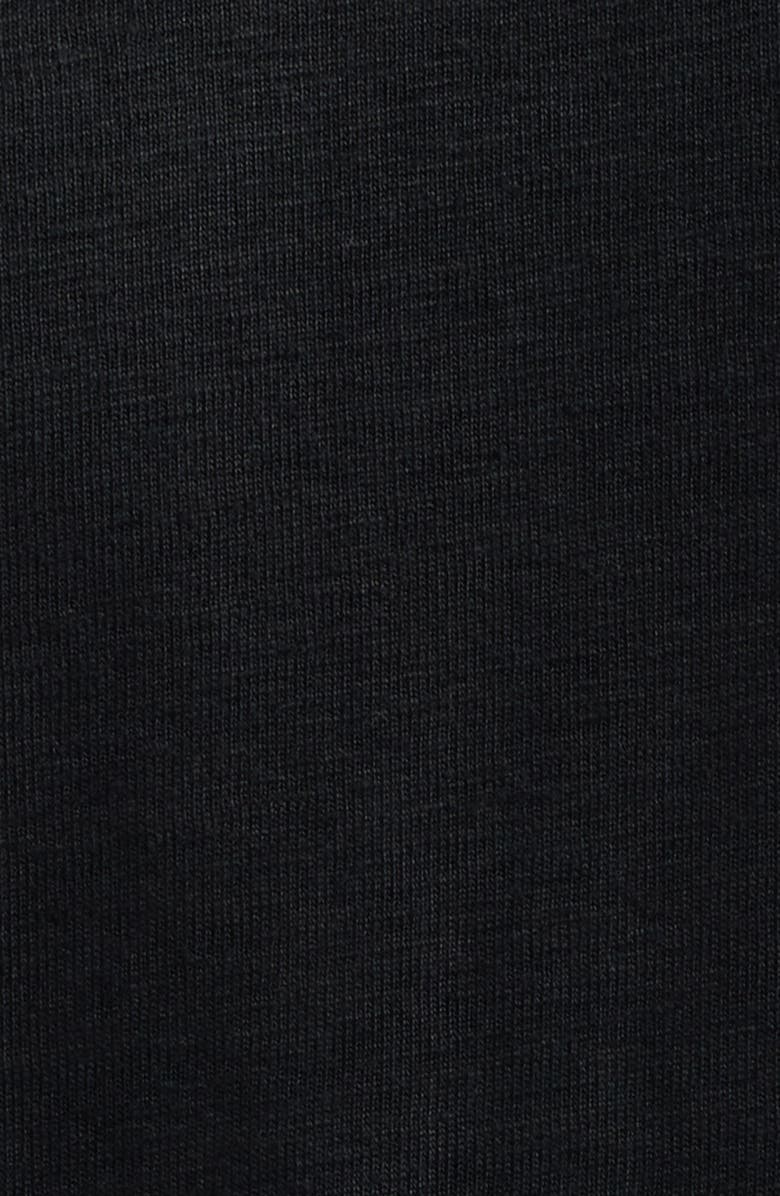 AG Bryce Crewneck Stretch Linen T-Shirt, Alternate, color, True Black
