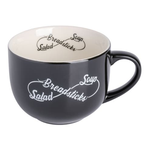 17oz Wide Fine Ceramic Breadstick Soup & Salad Mug