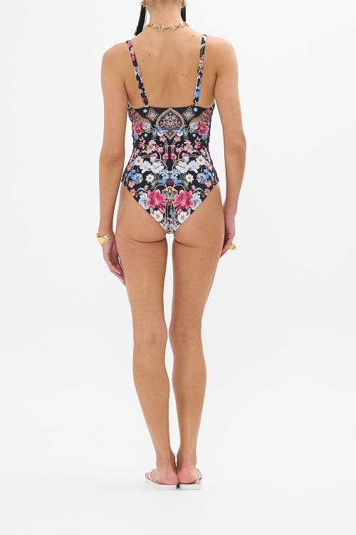 Camilla Midnight In Monserrate U-ring Underwire One-piece Swimsuit In Midnight In Monserrate