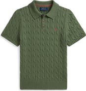 Polo Ralph Lauren Kids' Cable Short Sleeve Cotton Sweater