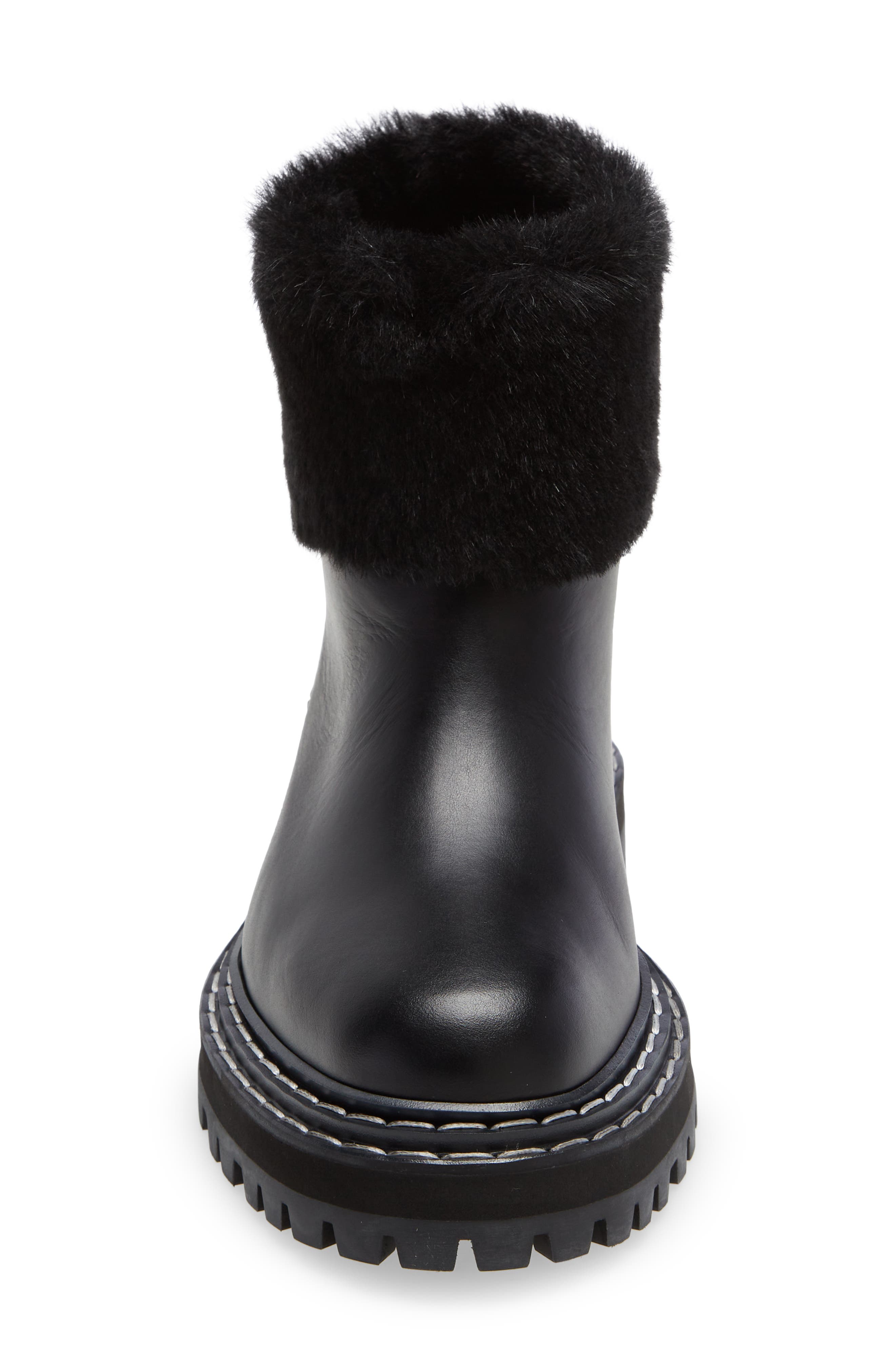 Proenza Schouler Genuine Shearling Lined Boot, Alternate, color, 