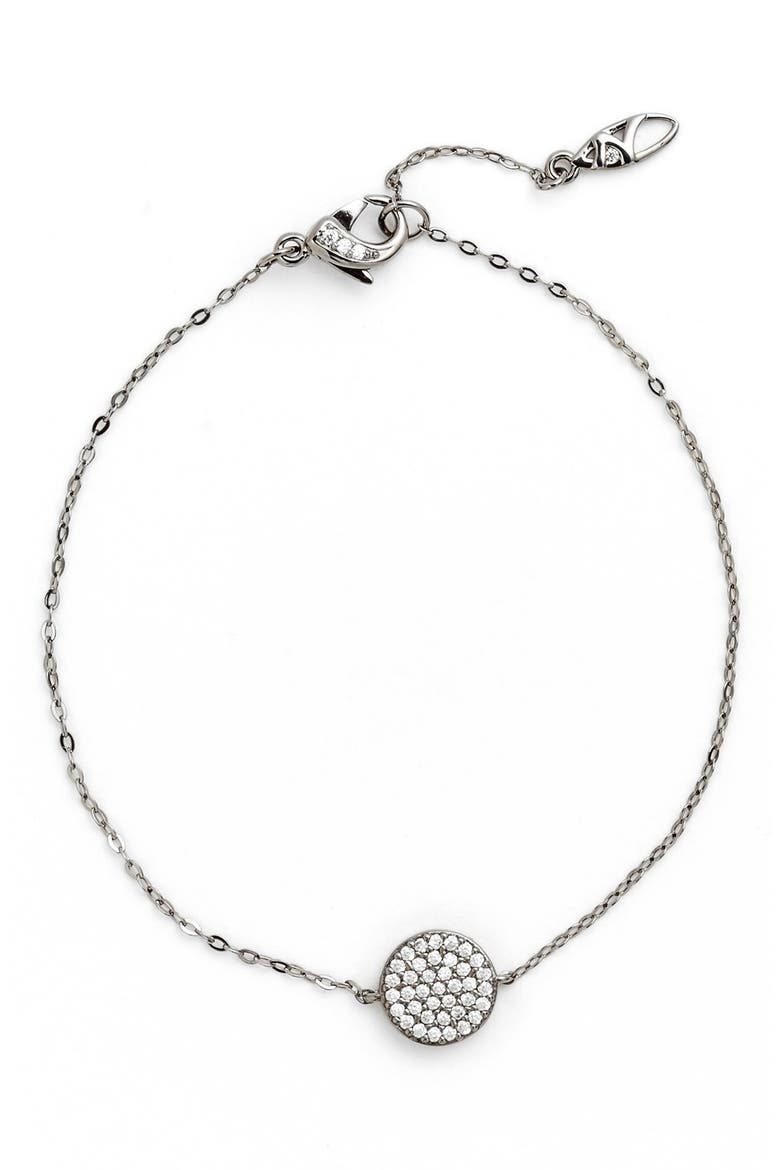 'Geo' Station Bracelet, Main, color, BLACK