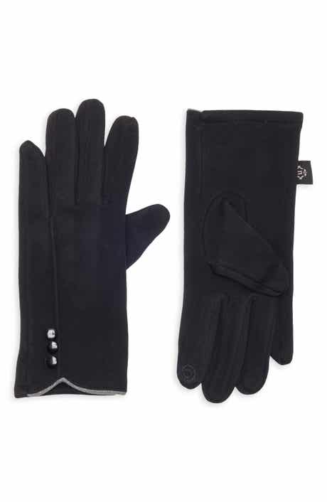 Tech Button Detail Gloves