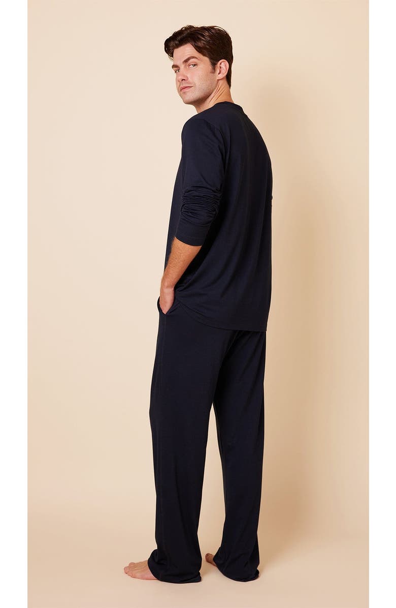 The Cat's Pajamas Men's Pima Knit Pullover Set, Alternate, color, Classic Midnight
