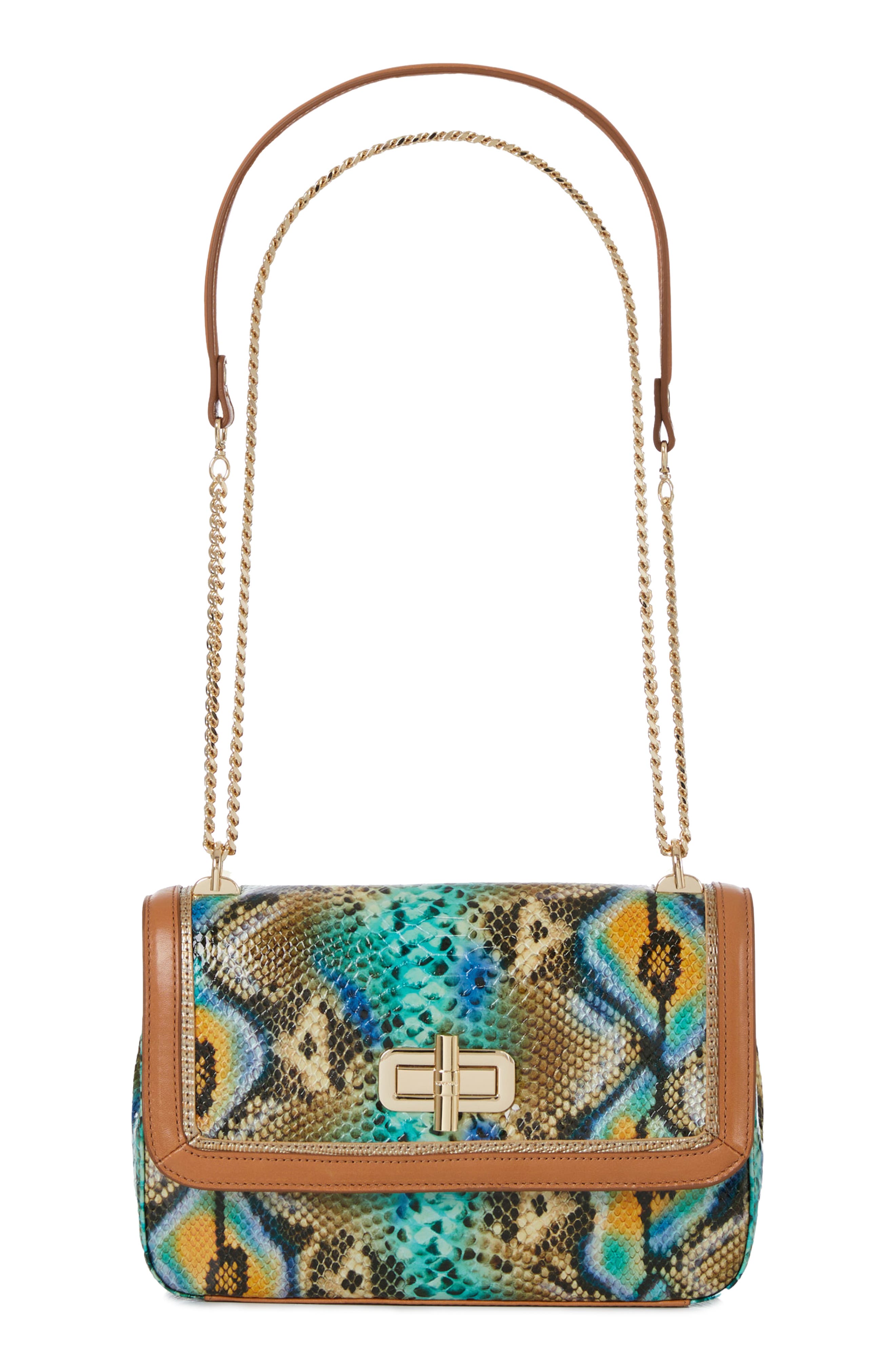 Brahmin Rosalie Snake Embossed Leather Convertible Crossbody Bag, Alternate, color, 