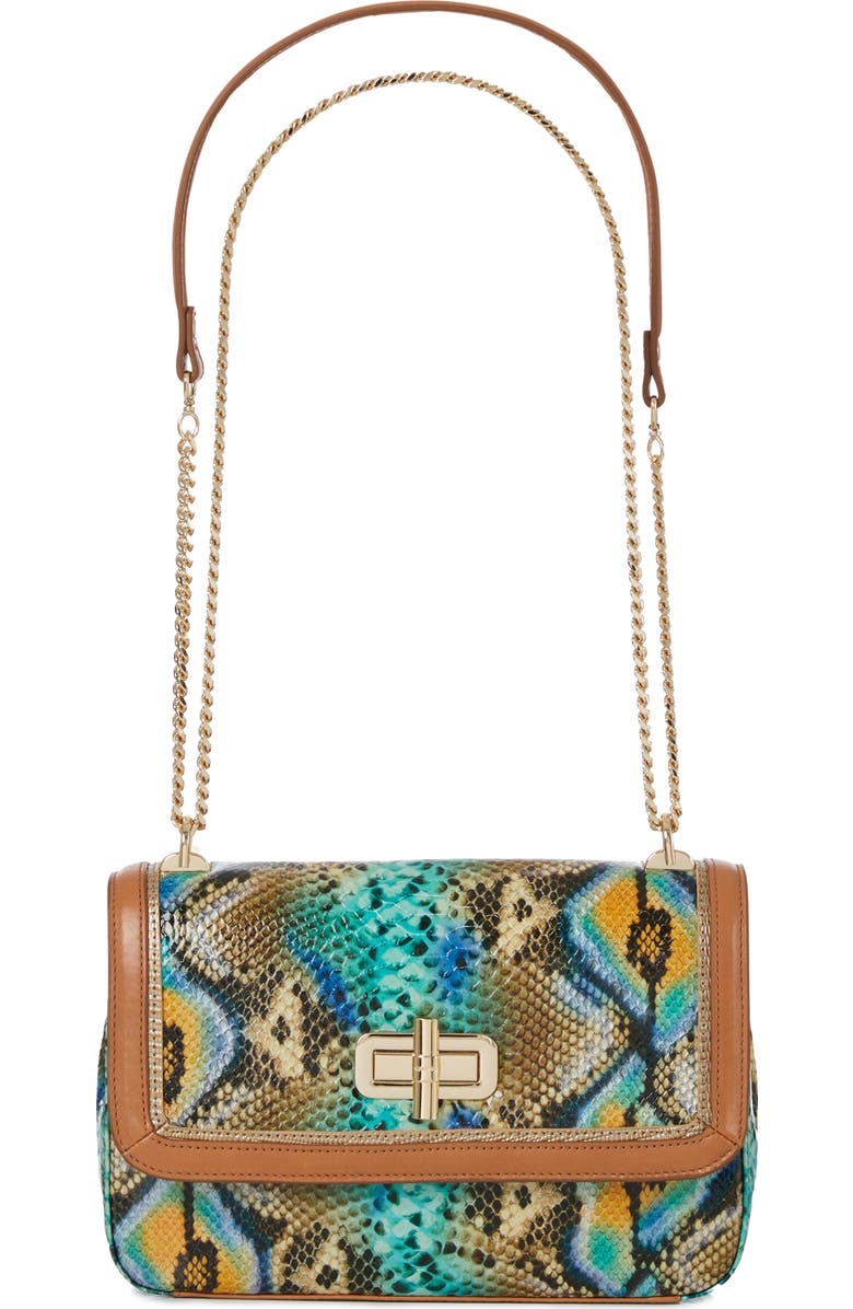Brahmin Rosalie Snake Embossed Leather Convertible Crossbody Bag, Alternate, color,